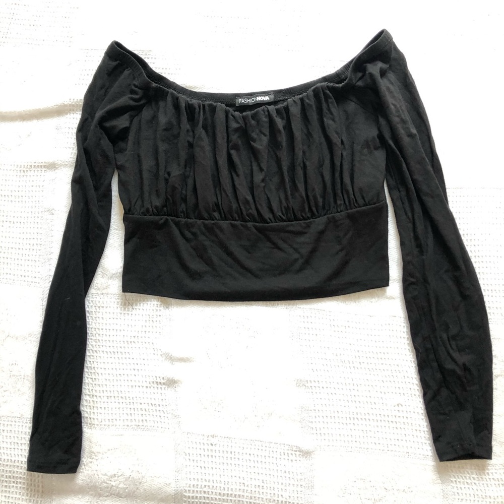 Fashionnova rouched crop top